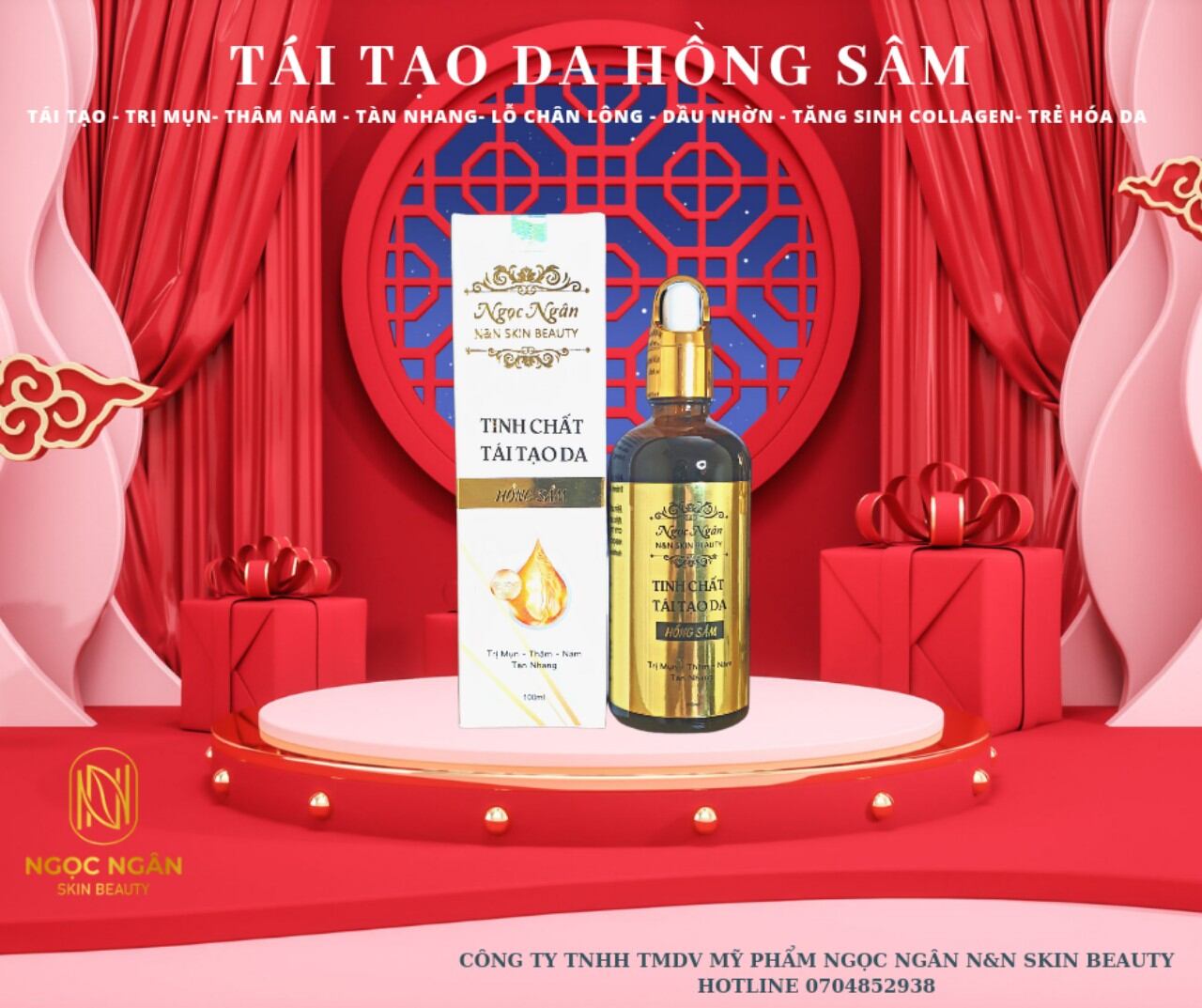 Hồng sâm tái tạo da