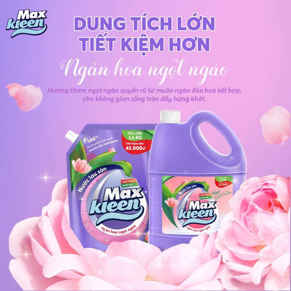 Can nước lau sàn Maxkleen (3,6kg)