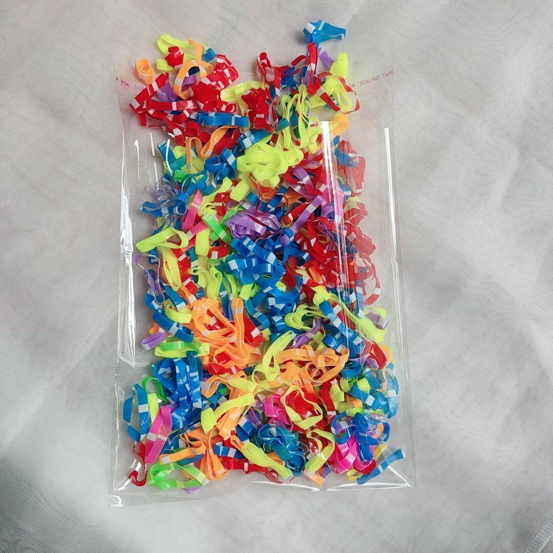 Thun cột tóc trong suốt,đen,nhiều màu siêu bền(50g)