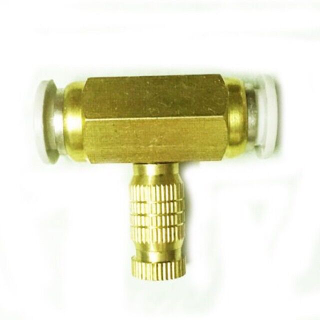 Bộ béc phun sương bằng đồng gồm 1 nối giữa và 1 béc đồng số 2