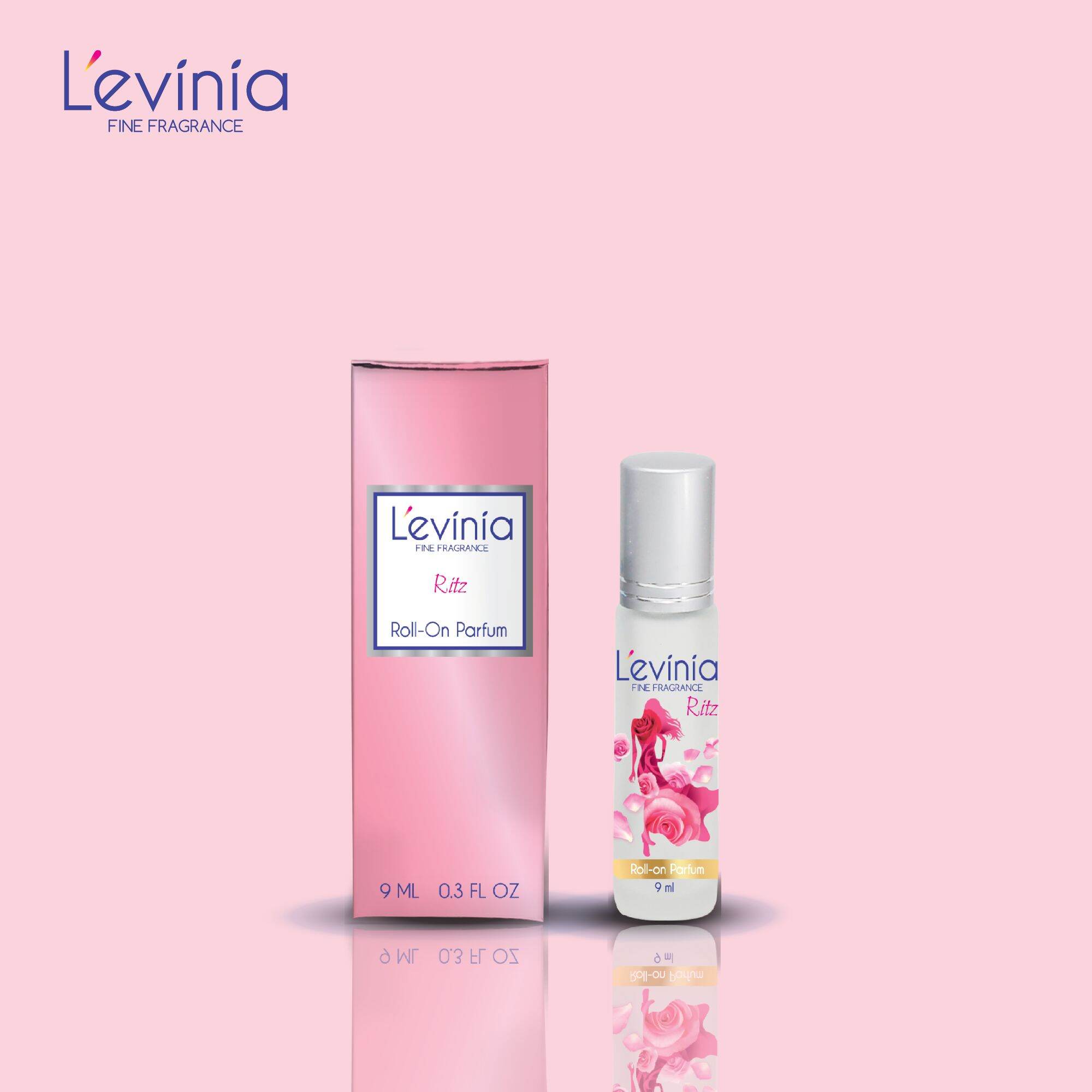 Nước hoa lăn Hồng Ritz l'evinia levinia 9ml