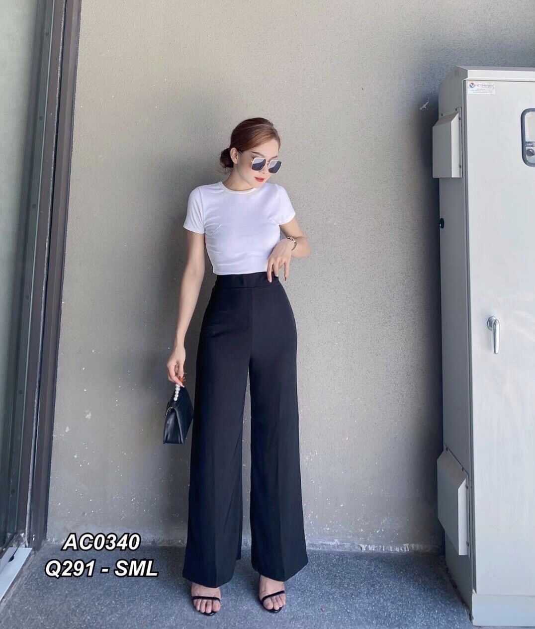Quần tây nữ ống suông
