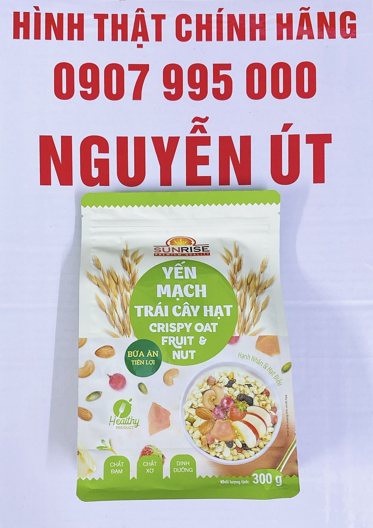 Yến mạch trái cây sunrise túi 300g