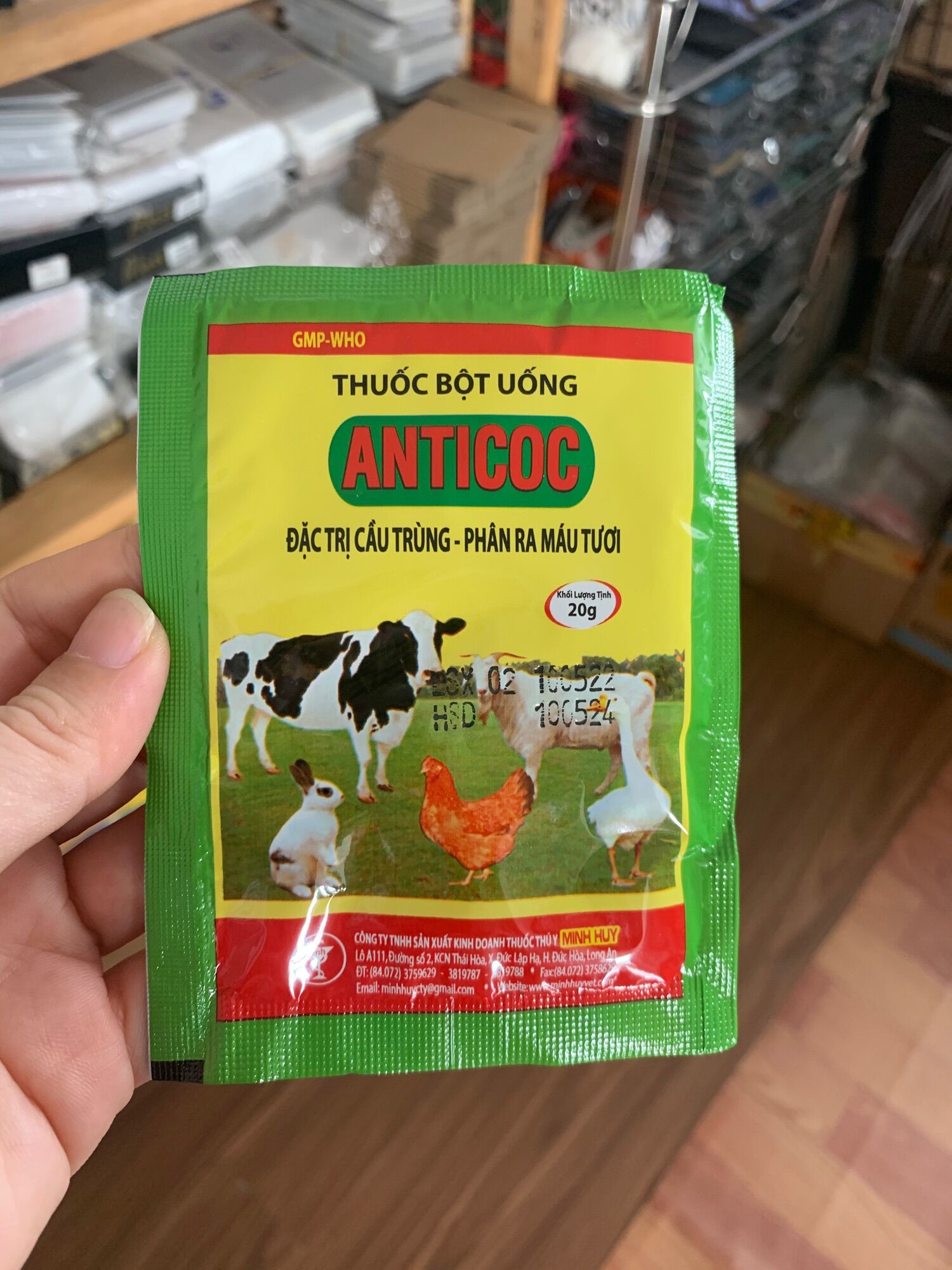 Bột hoà tan bio - anticoc 100g