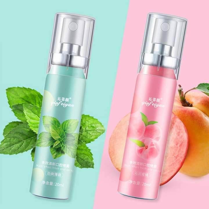 Xịt thơm miệng Heyxi hương đào  thơm mát,
