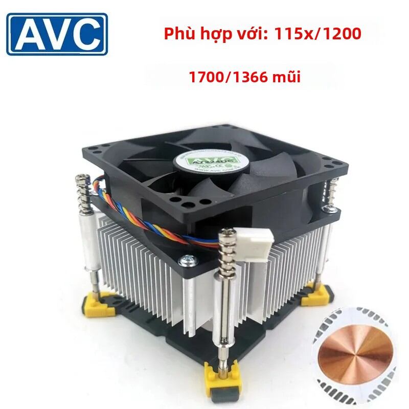Quạt Làm Mát CPU AVCcpu Silent 1700 Pin Với Điều Khiển Nhiệt Độ 4 Chân Cho Bộ Xử Lý 1366/1155/1150 Tương Thích Với Thiết Bị Xe Máy Giá 216,600 Đồng*Miễn phí vận chuyển