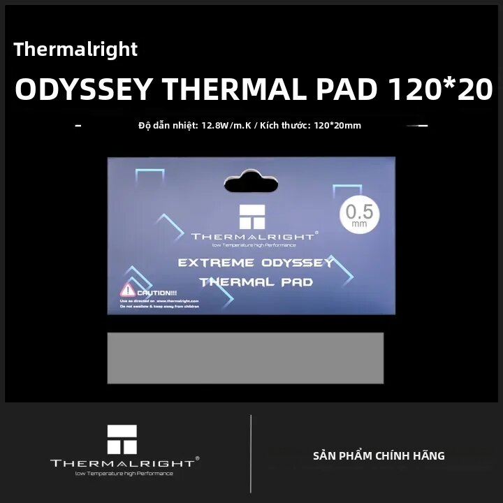 Thermalright | Tấm Tản Nhiệt Thermalright Odyssey 2.5mm Hiệu Suất Cao 12.8 W/mK Không Dẫn Điện, Chịu Nhiệt, Dùng Cho PC, GPU, CPU, SSD Giá 1,033,000 Đồng*Miễn phí vận chuyển