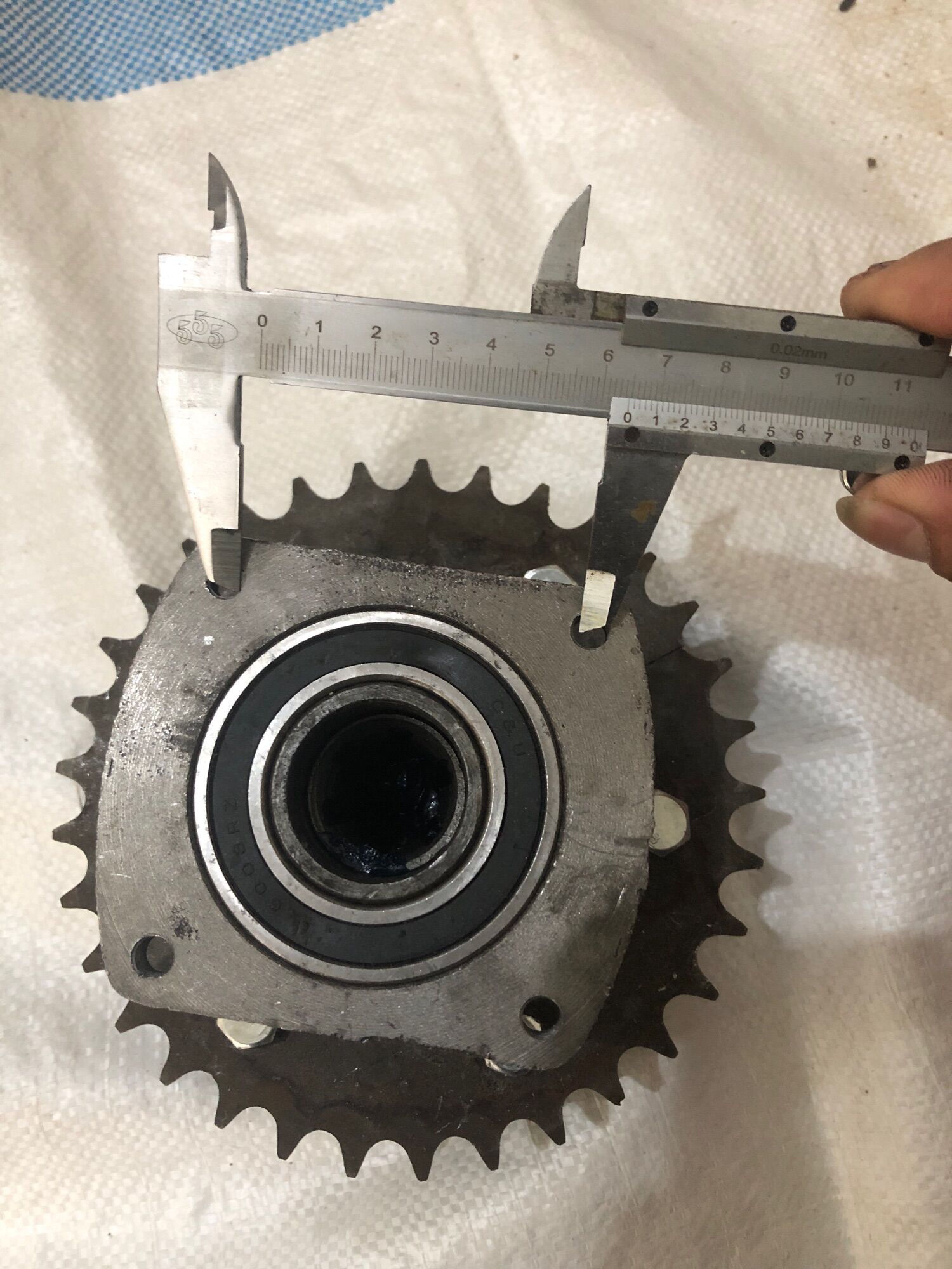 Visai xích chục 6 răng,nhông 33 răng