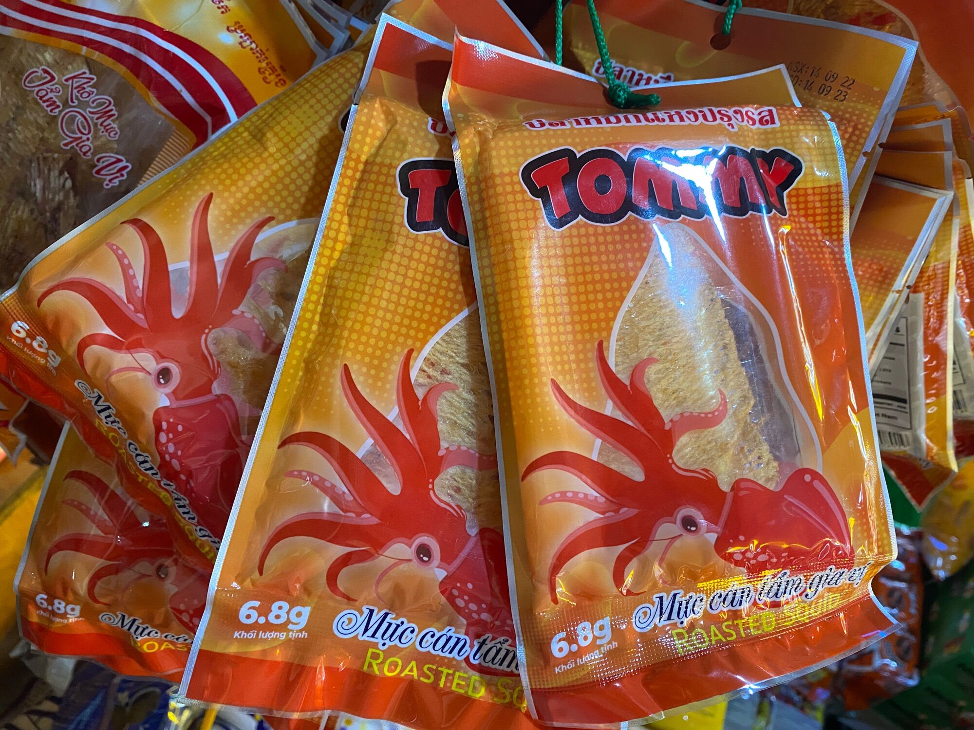 Combo 10 gói mực tầm cán gia vị tommy thái lan