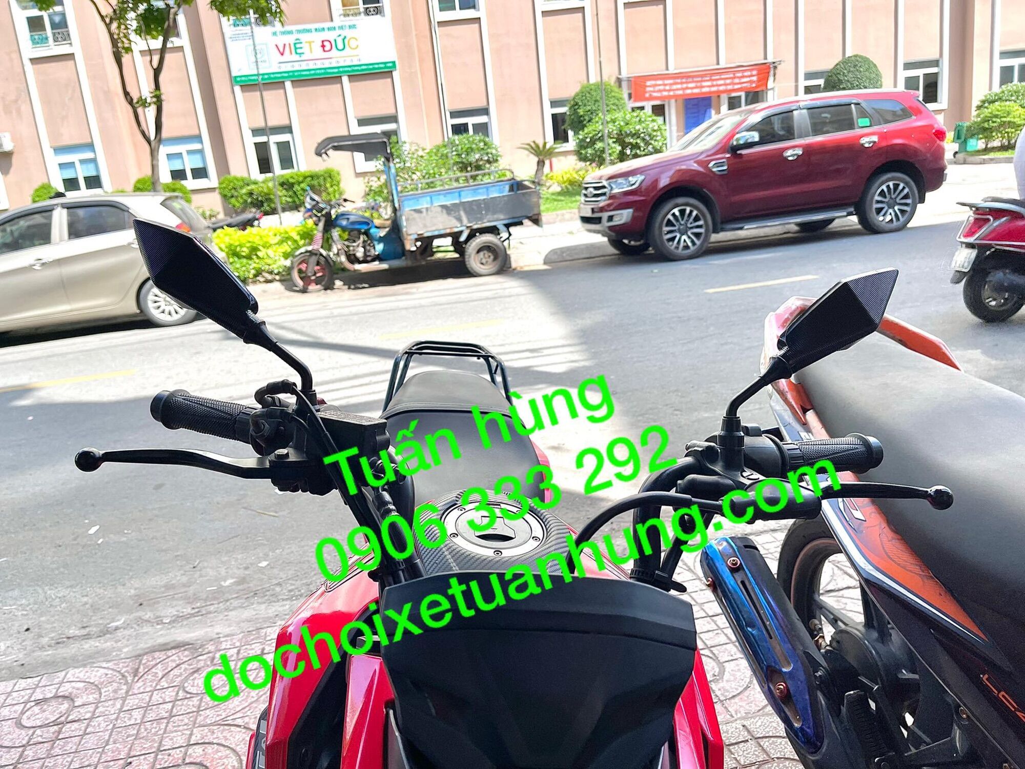Kính Chiếu Hậu X5 Racing Gắn Xe Máy