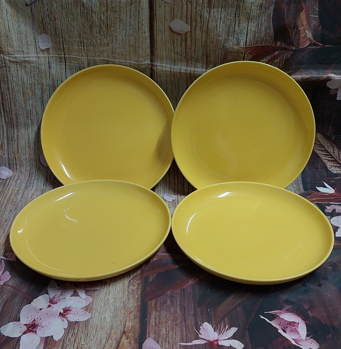dĩa sứ màu vàng pastel - dĩa sứ màu vàng