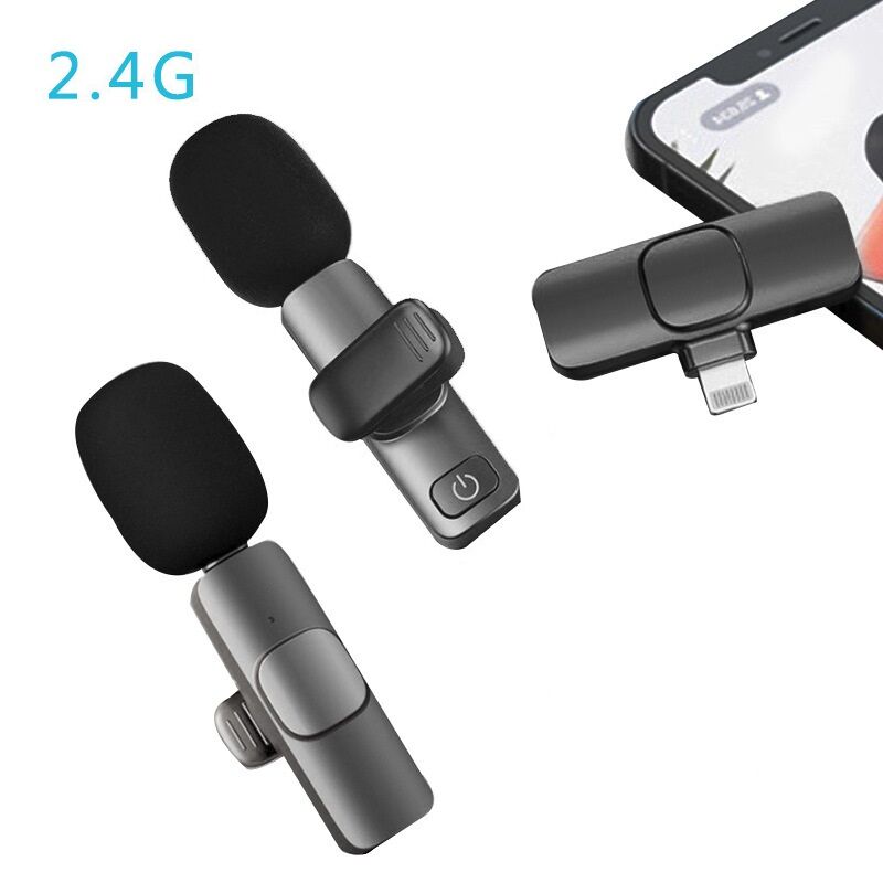 Micro thu âm không dây K9, mic đôi cho điện thoại