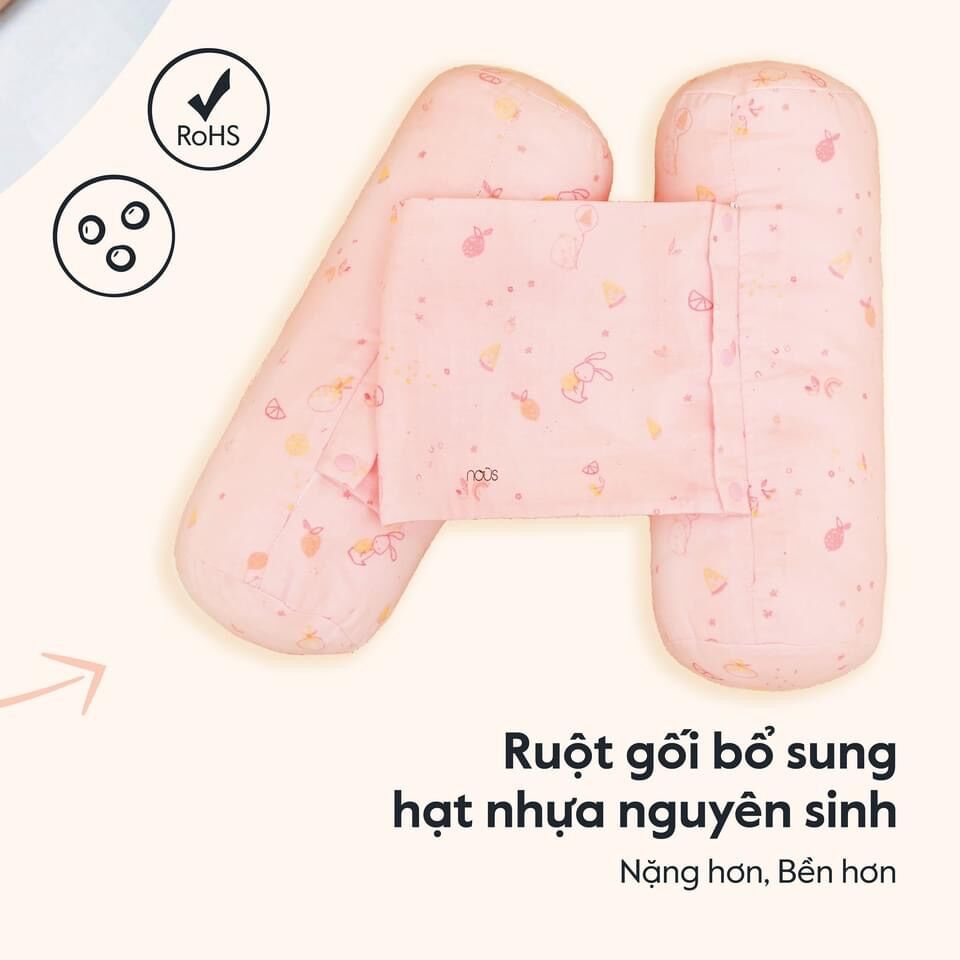 Gối ôm gối chặn  nous cho bé sơ sinh