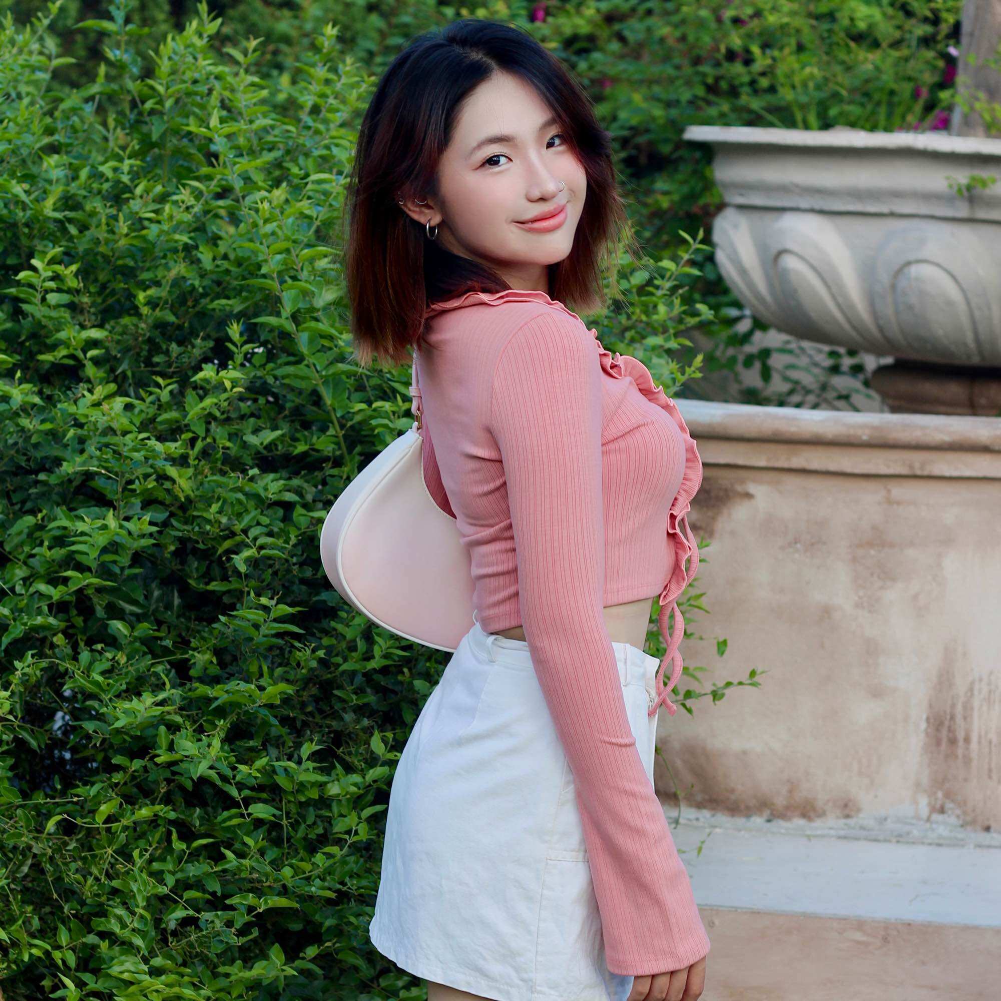 [NHẬP MÃ NOVFALAZSOCIAL02 GIẢM 40K ĐƠN 199K  ] Áo Maybi croptop ôm thun bèo cột nơ