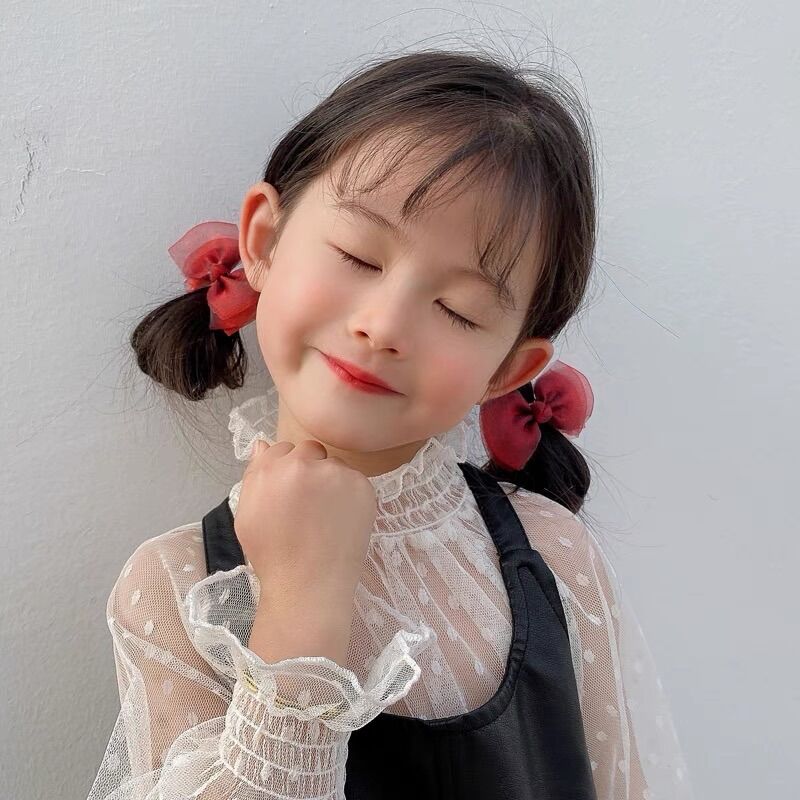 Cặp 2 cột tóc nơ cho bé 1