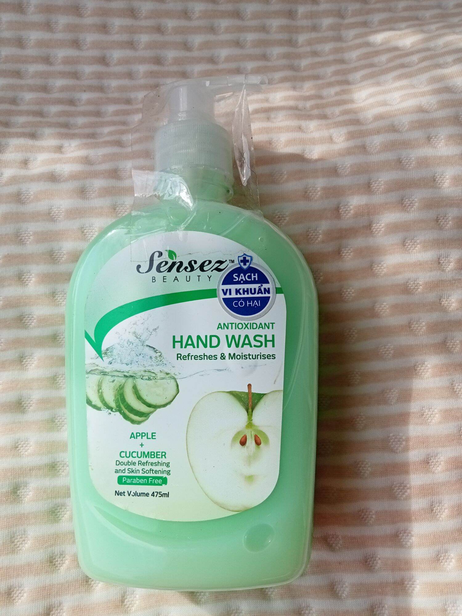 Nước Rửa Tay chống nhiễm khuẩn và khô da, hương táo SENSEZ