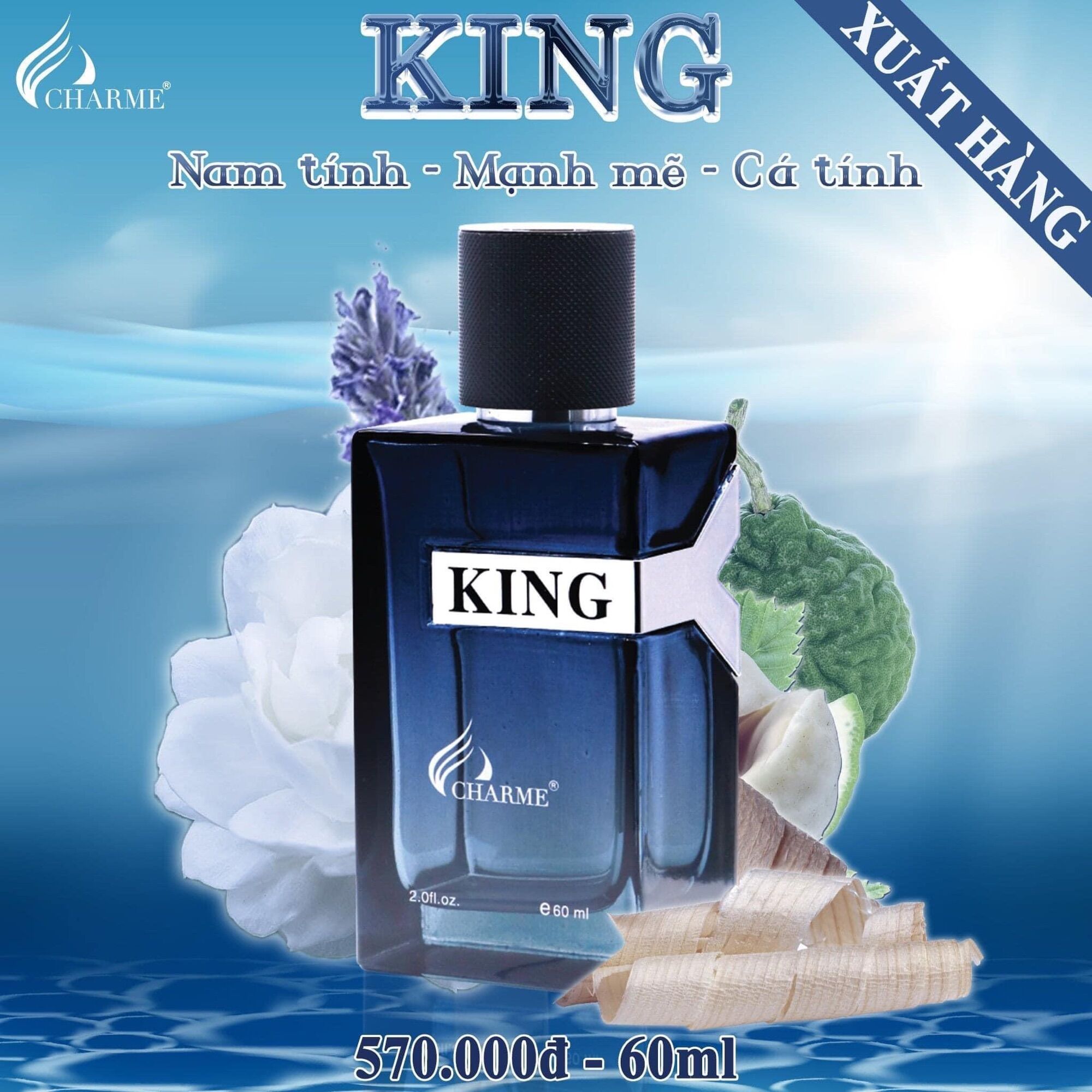 NƯỚC HOA NAM CHARME KING 60ML