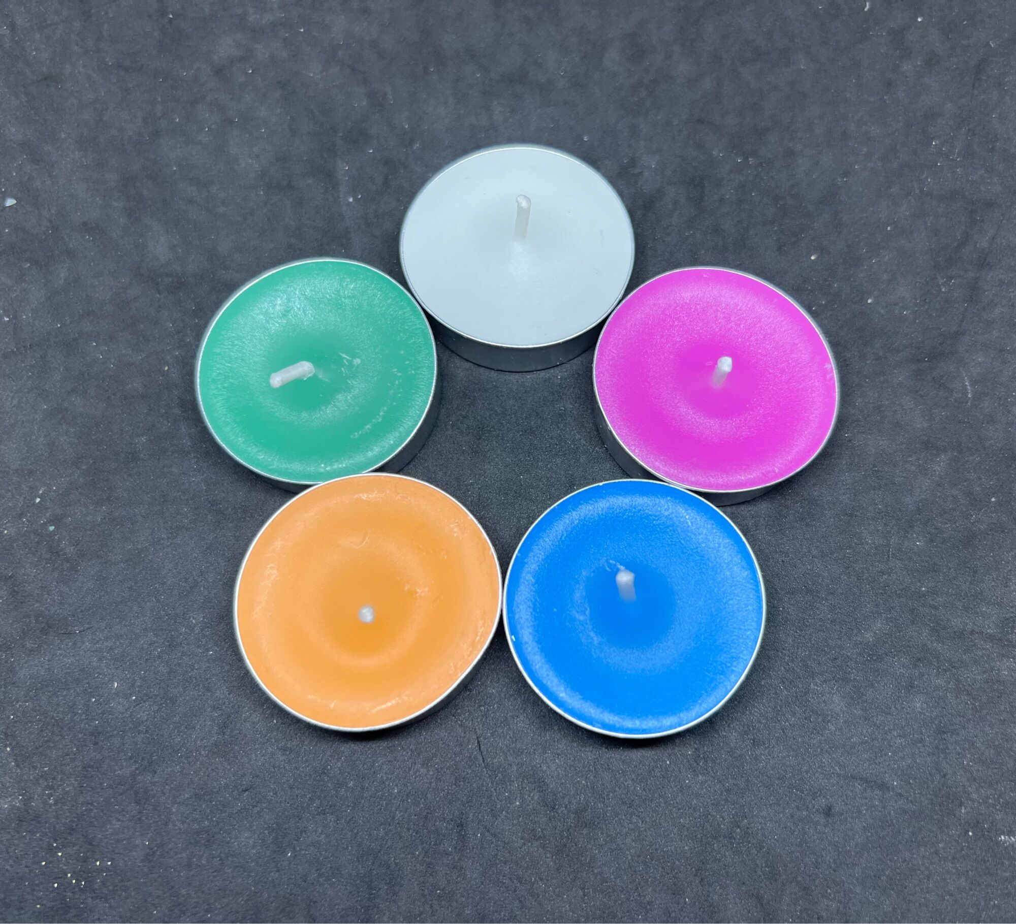 Set nến Tealight nhiều màu làm Spell nến đen
