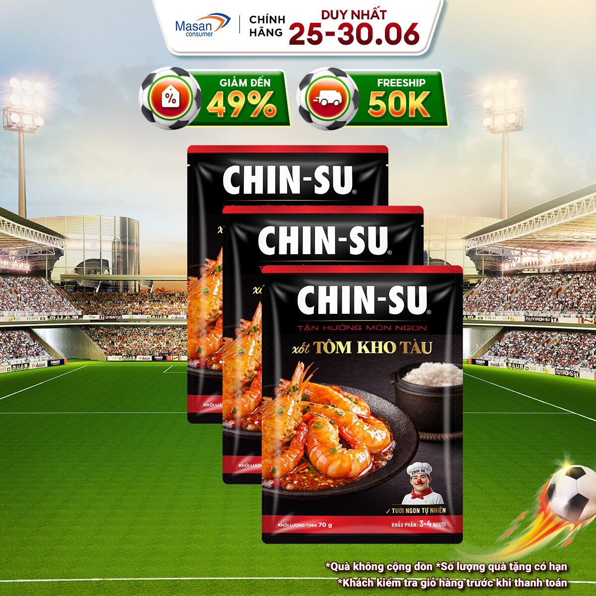 [Chọn Loại] Combo 3 Túi Xốt nhà hàng CHIN-SU