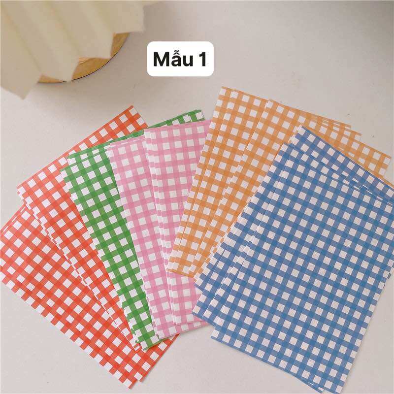 GIẤY NỀN BACKGROUND SIZE A5 NHÉT TOPLOADER, SHEET BINDER TRANG TRÍ DÁN TƯỜNG KPOP RETRO