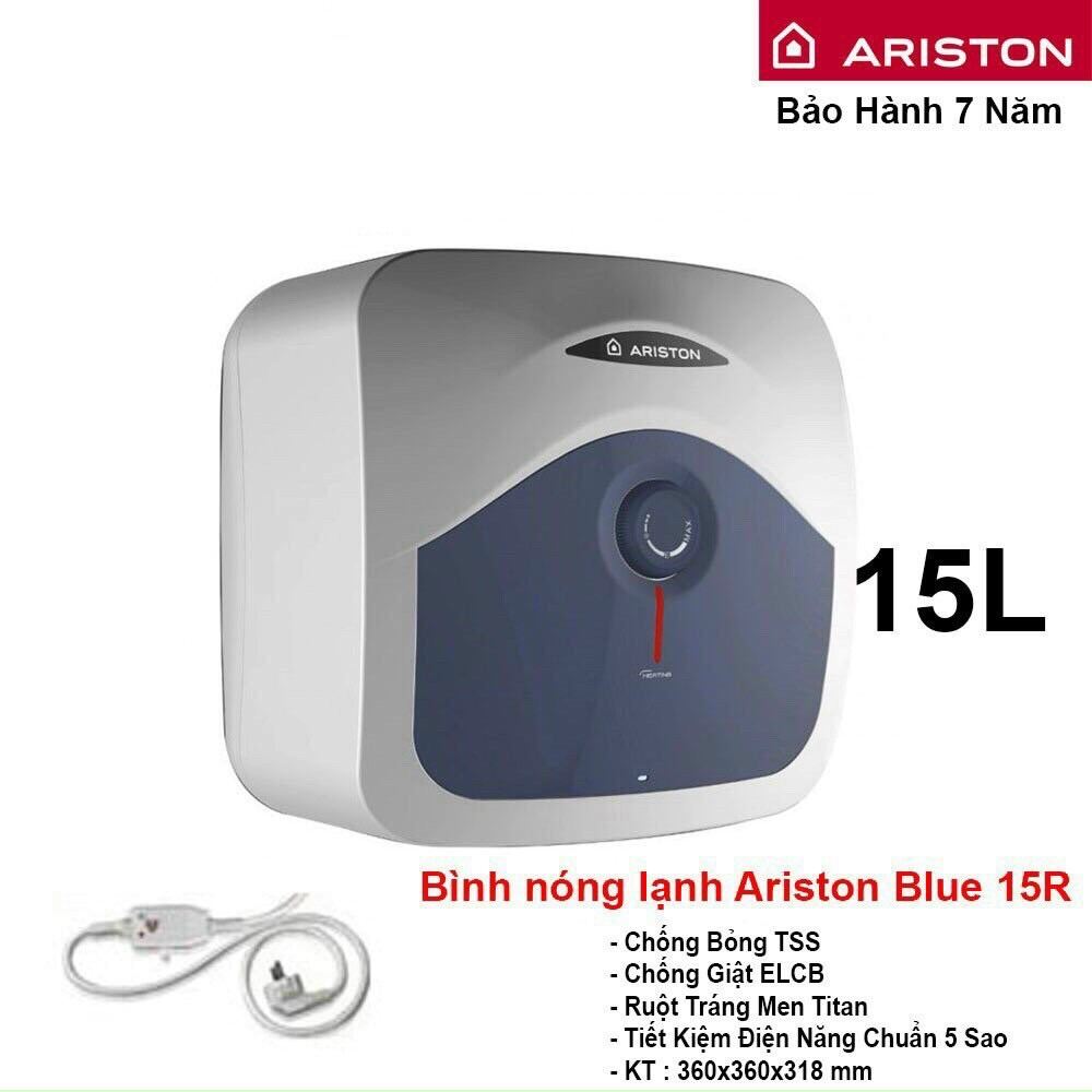 Bình nóng lạnh Ariston 15L vuông BLU 15R(http://tongkhobepchauau.vn/)