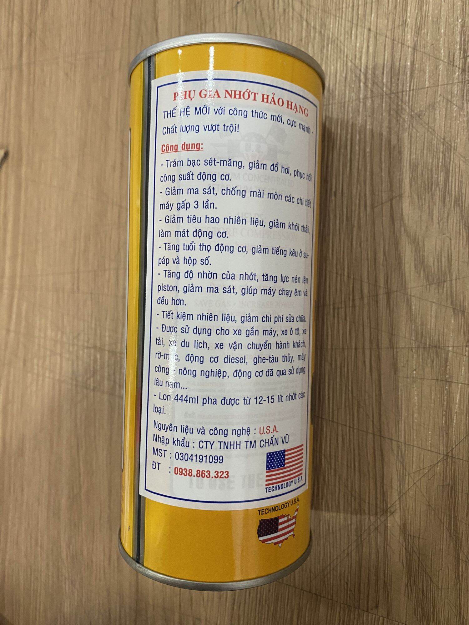 [HCM][PHỤ GIA NHỚT] US PETROLEUM TREATMENT 444ML