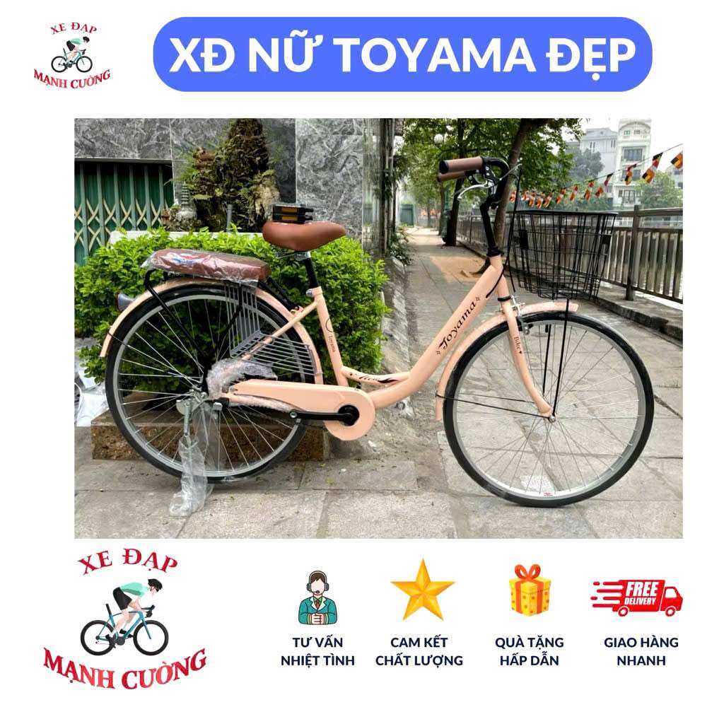 XE ĐẠP NỮ  TOYAMA  SISE 24 VÀ 26 Hàng Việt Nam chất lượng cao