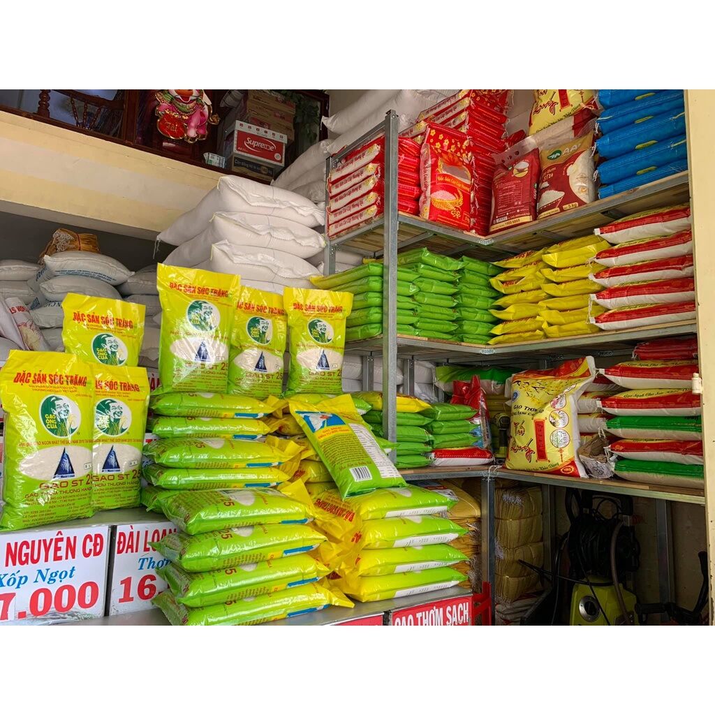 Gạo Thơm Lài -Dẻo vừa,mềm cơm.(Bao 10kg).