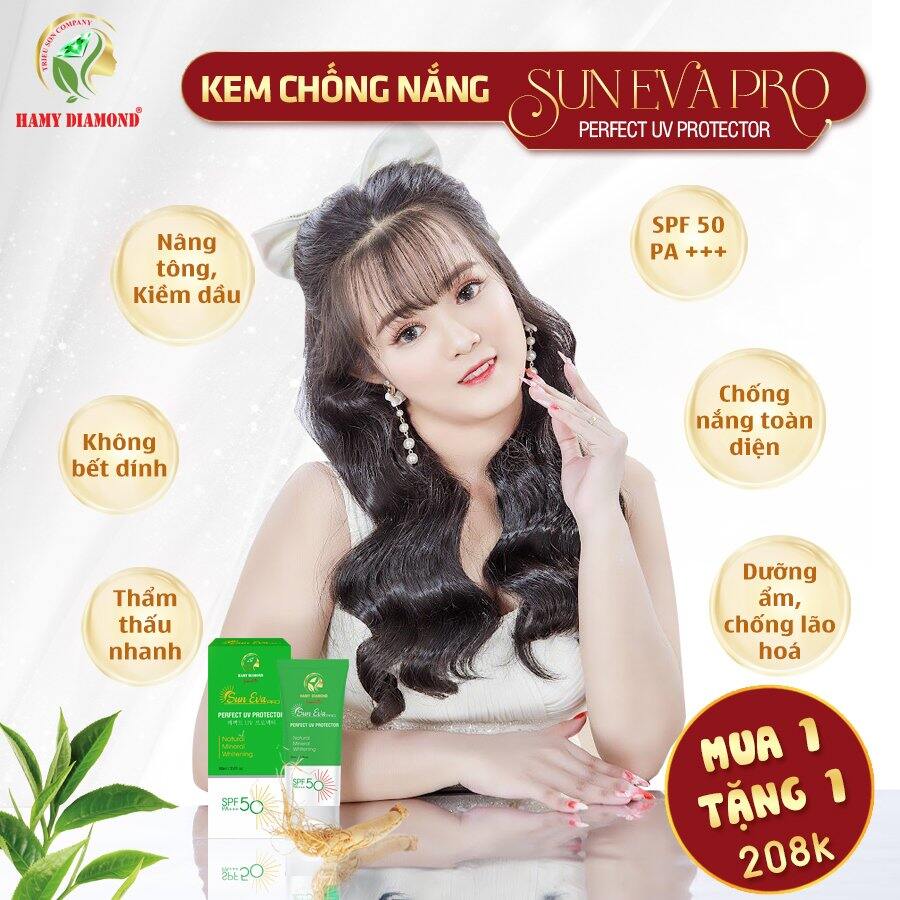 Mua 1 tặng 1 - Kem chống nắng Sun eva pro