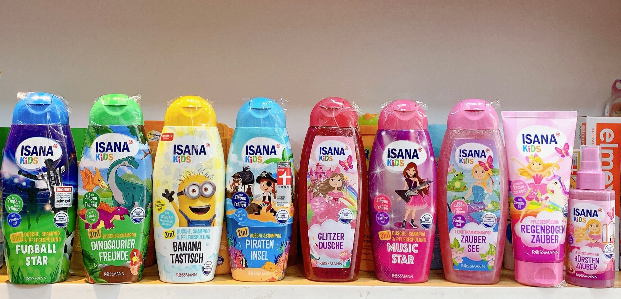 Sữa tắm - Dầu gội,dầu xả & xịt dưỡng tóc Thuần chay Isana cho trẻ em - Nội địa Đức