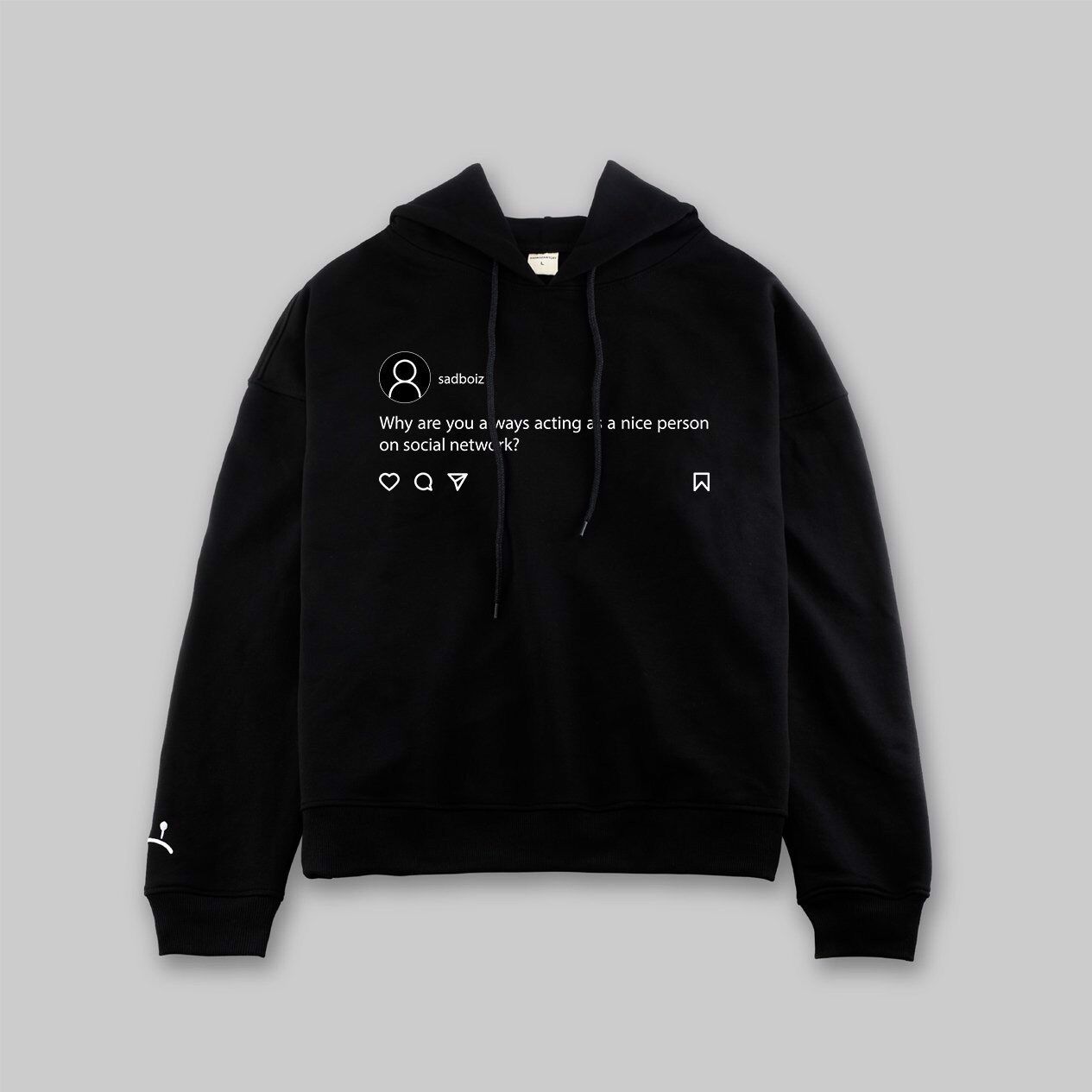 Áo Khoác SADBOYZ SADTAGRAM HOODIE FULL TAG HÃNG Nón 2 Lớp Form Rộng Chất Nỉ Ngoại Cap Cấp - DIONS Store