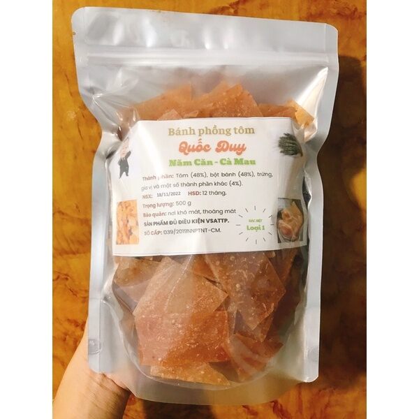 Bánh Phồng Tôm Cà Mau - 500g (Thương Hiệu Quốc Duy)