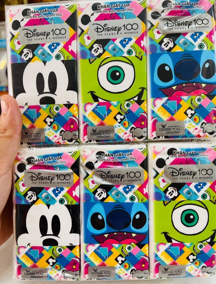 Khăn rút trên bless you selection disney 6 gói x 18 tờ