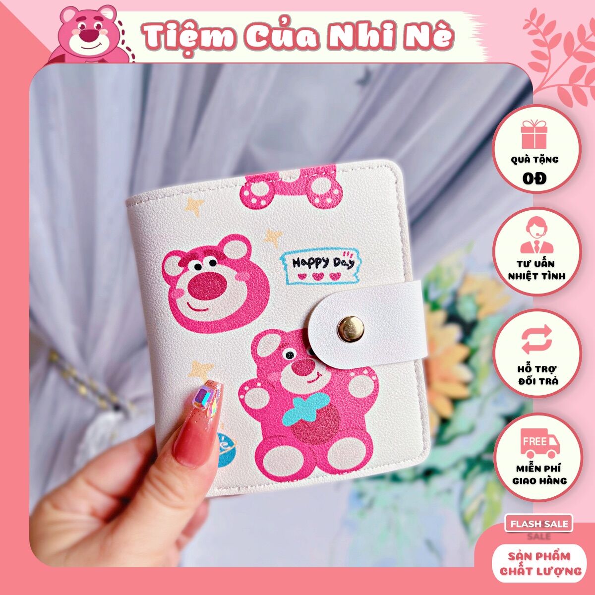 VÍ NỮ NGẮN GẤU DÂU LOTSO