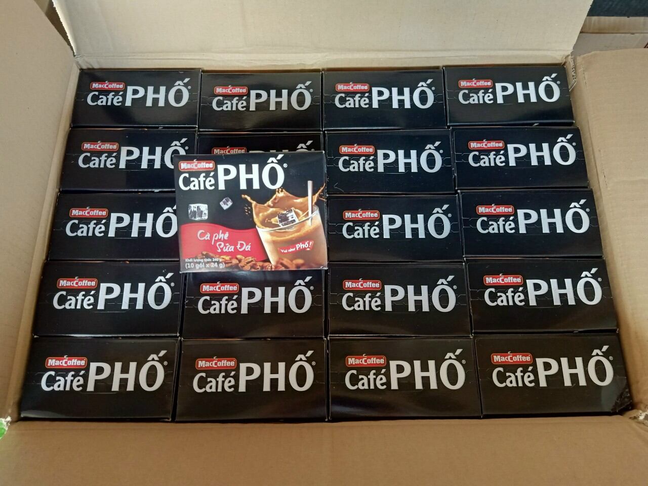 Cà phê sữa phố hộp 10 gói
