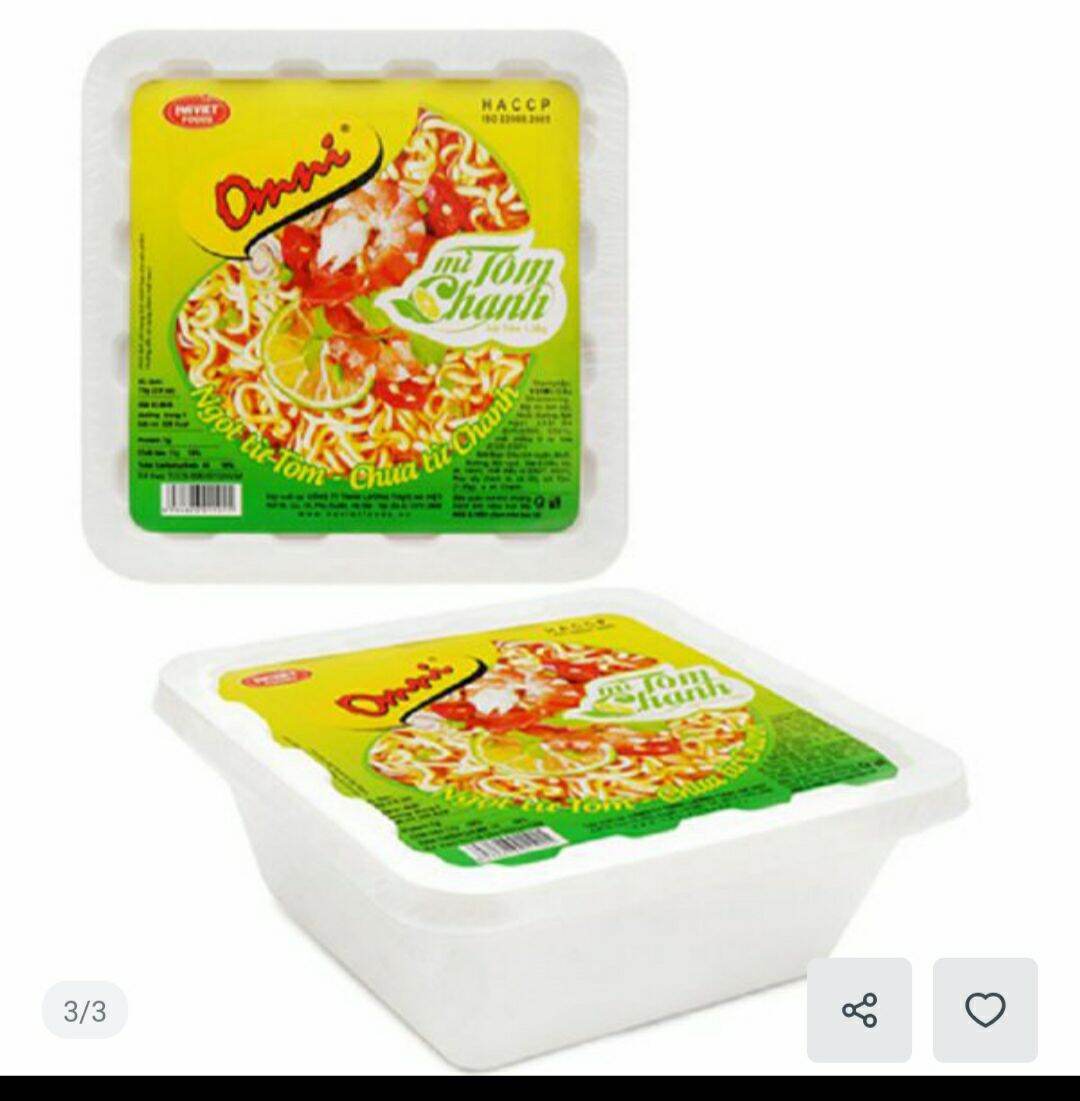 Thùng mì tôm chanh Omni bát 24 bát/thùng - date luôn mới nhất