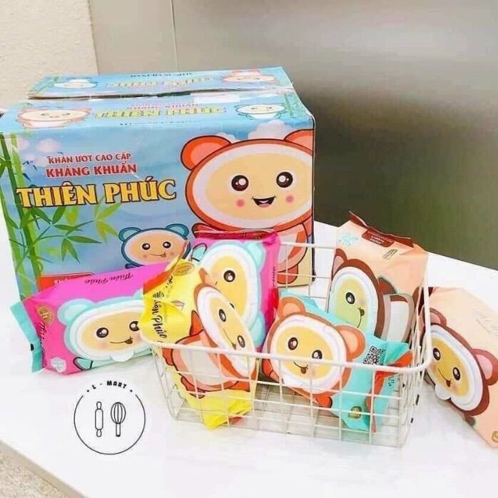 10 gói khăn ướt thiên phúc loại 1 120 tờ không chứa cồn
