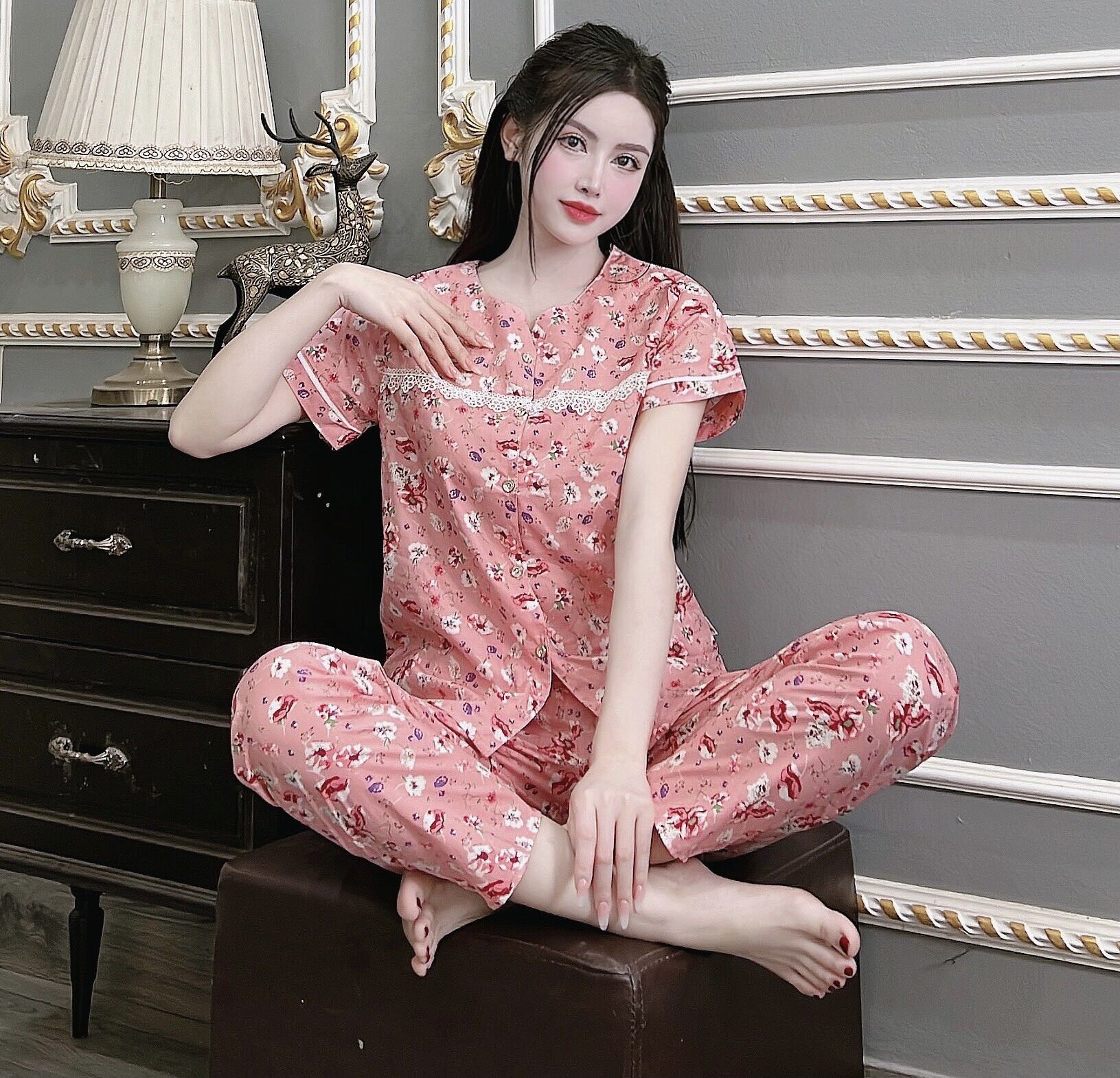 Đồ bộ mặc nhà chất kate