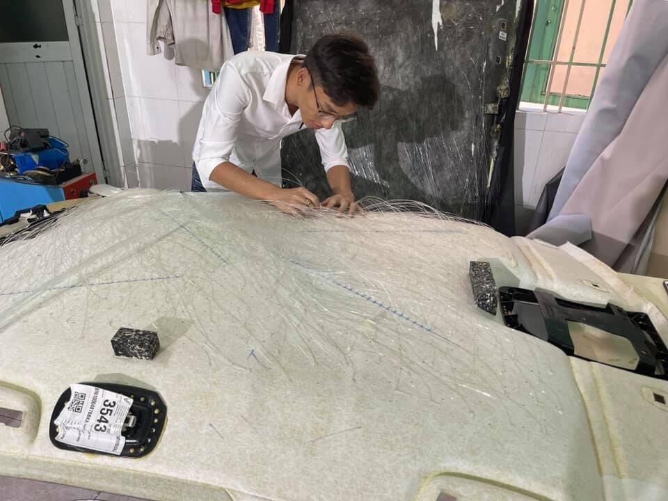 Trần sao rơi có hiệu ứng lấp lánh