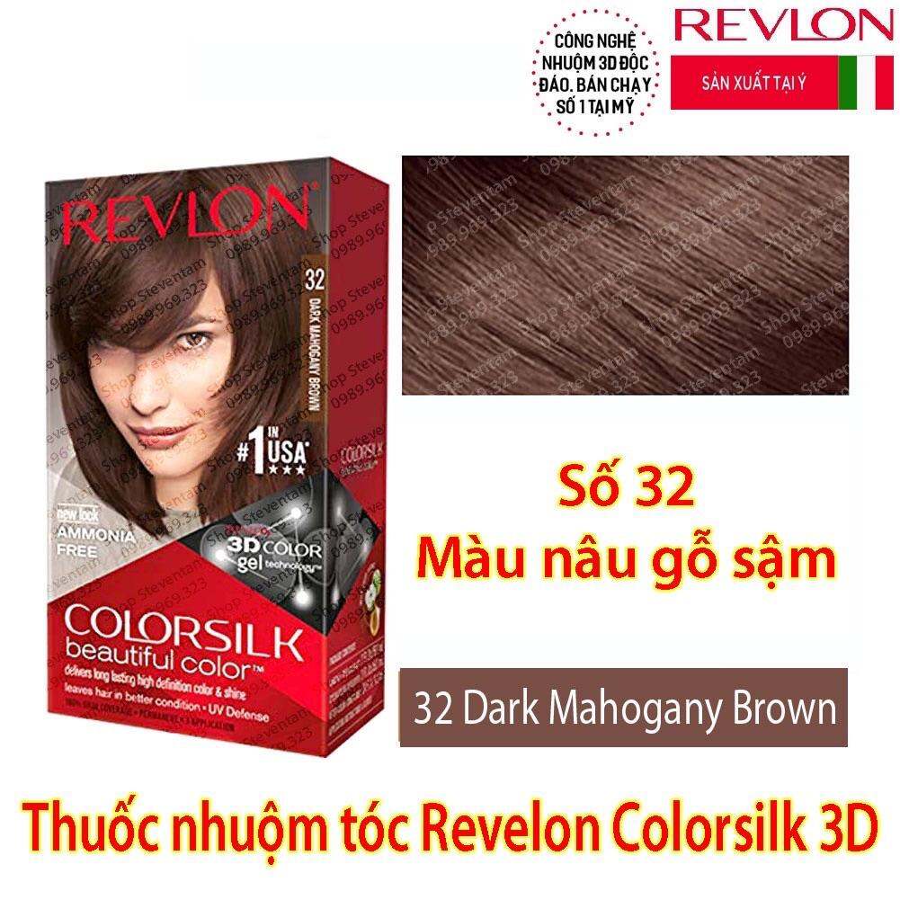 Thuốc nhuộm tóc Revlon số 32 (Màu Nâu gỗ Sậm)