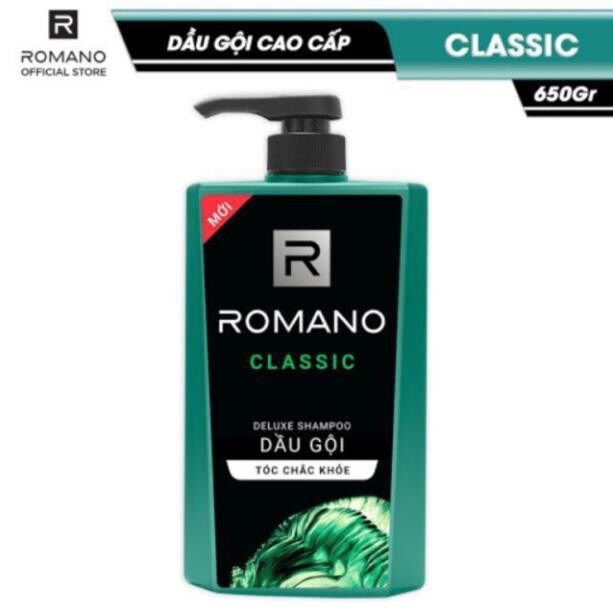 Dầu gội Romano Classic chai 650g tặng sữa tắm