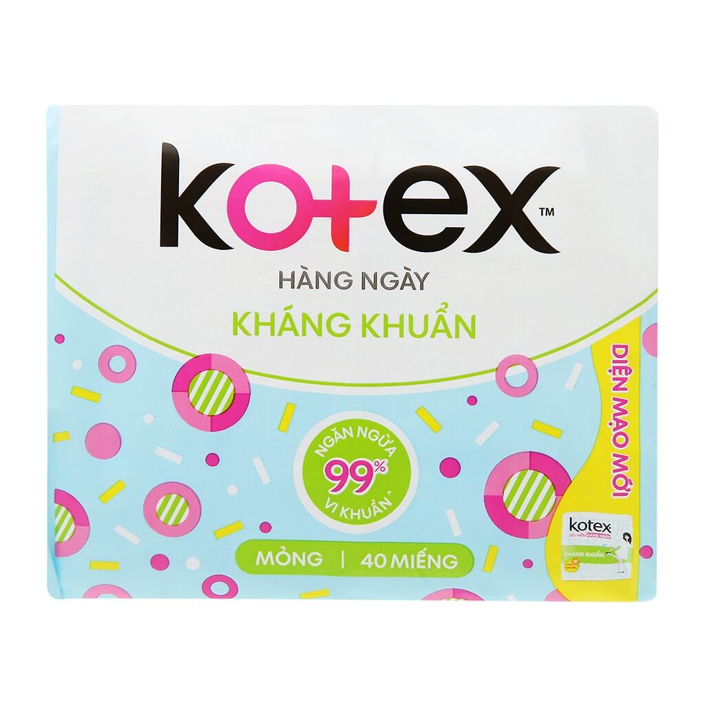 [Date 2025] BVS Kotex hằng ngày gói 40 miếng