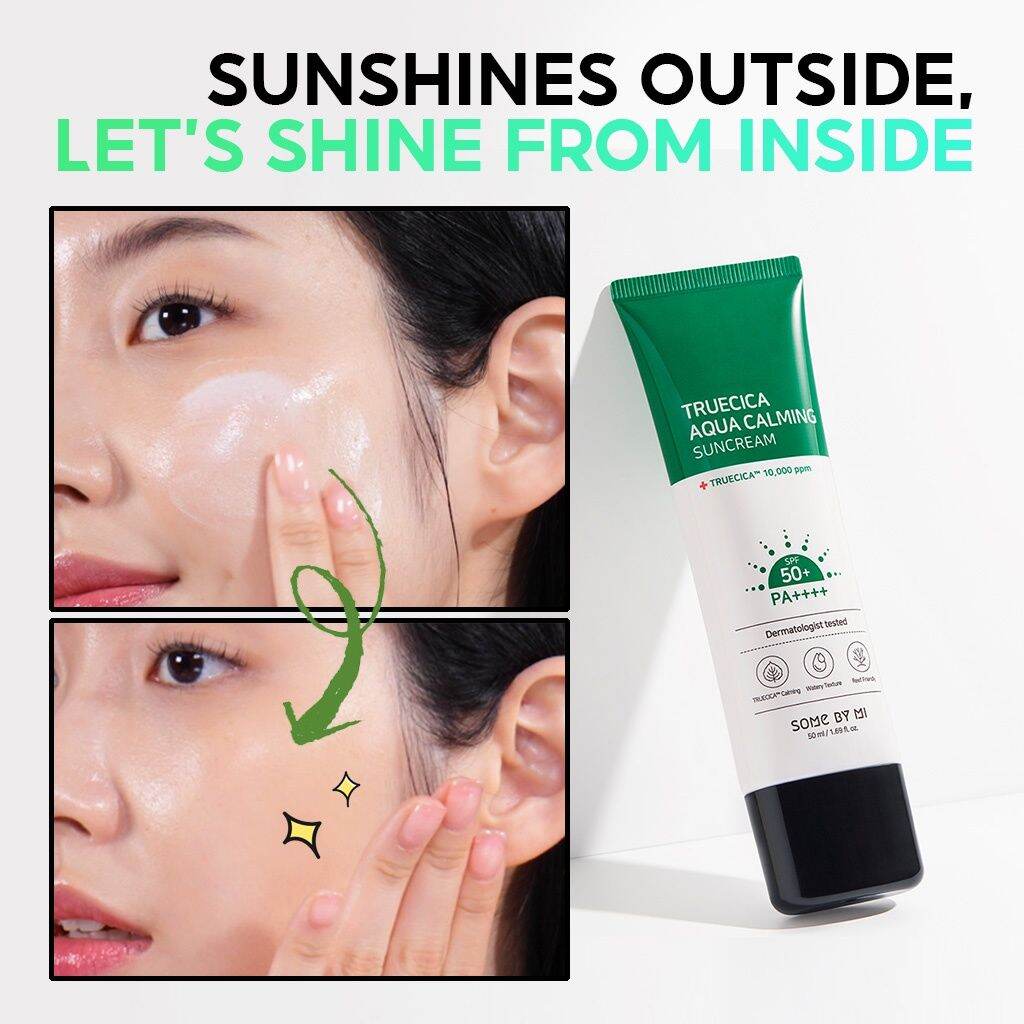 Kem Chống Nắng Some By Mi Truecica Mineral Calming Tone-up Suncream Chống nắng Some By Mi Truecica Aqua Calming Suncream