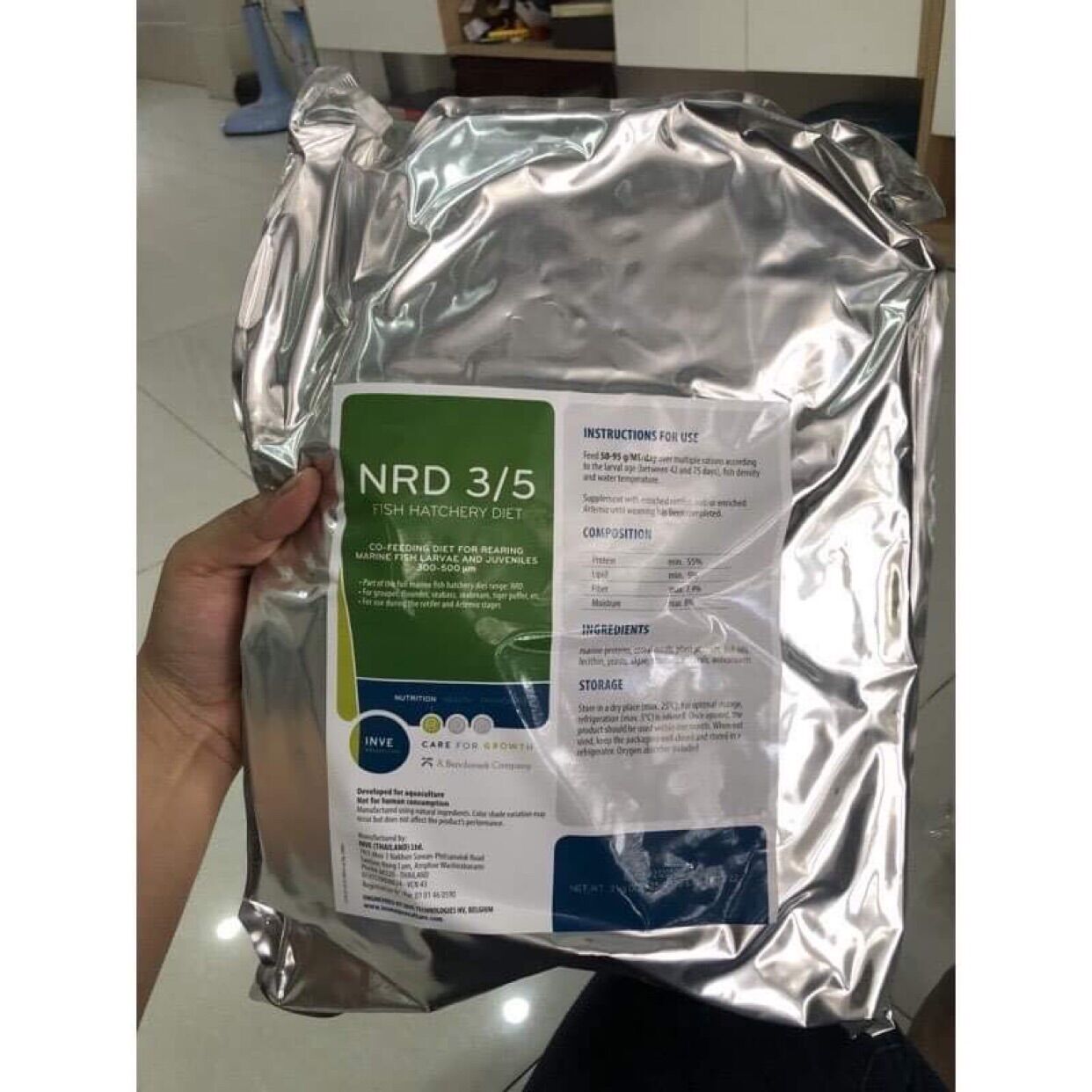 Cám thái 3/5 cho cá cảnh khối lượng 1kg