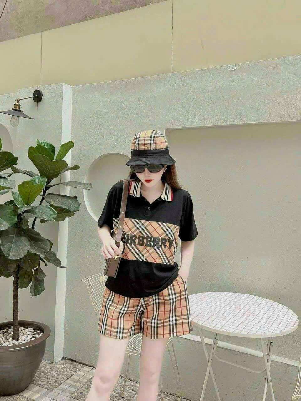 SÉT BỘ SHORT COTTON PHỐI 3D THÊU CAO CẤP