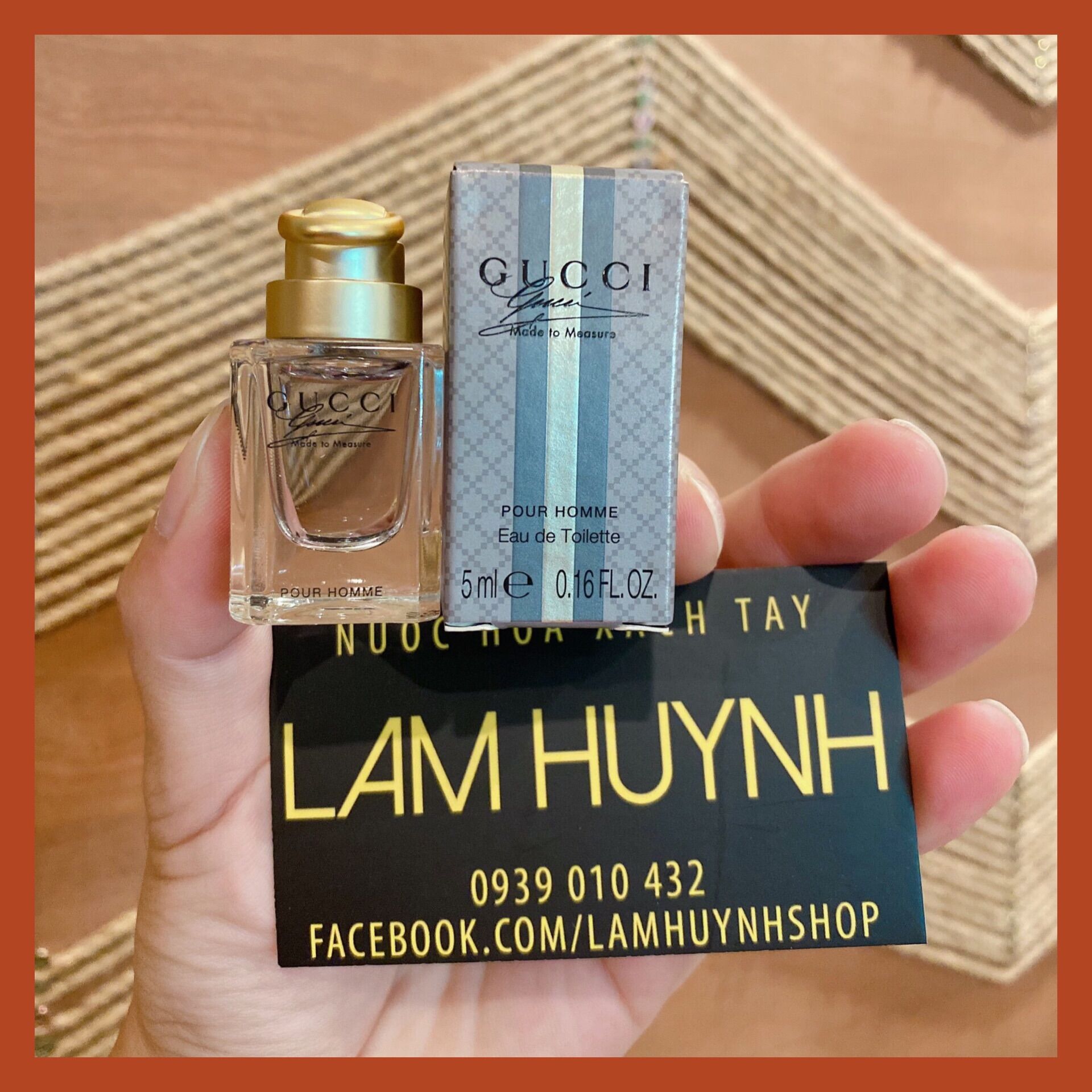 Nước hoa nam mini gucci made to measure 5ml