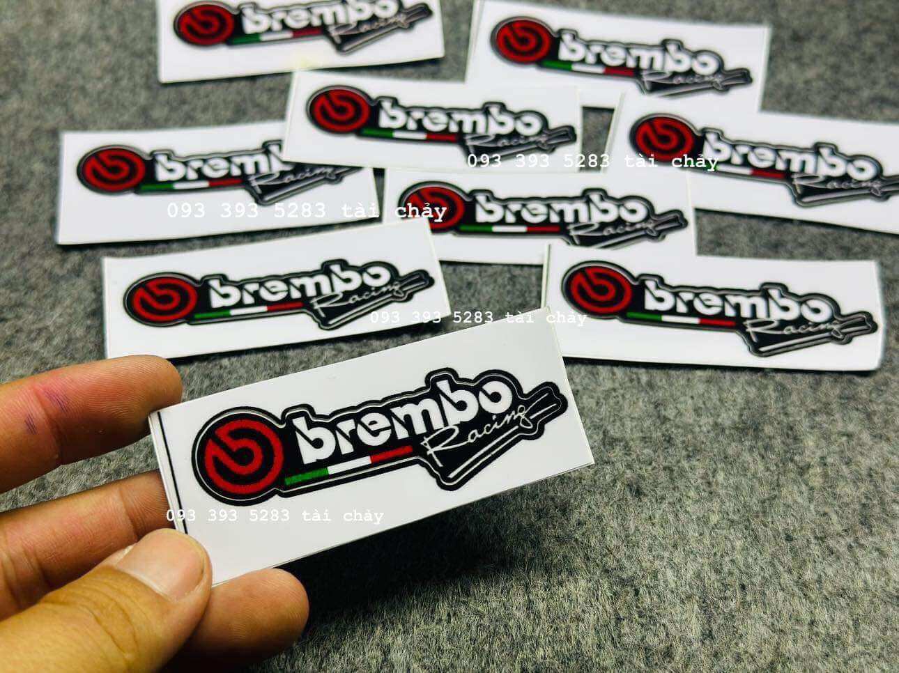 [ 1 MIẾNG ] TEM STICKER BEMBO DÁN TRANG TRÍ XE