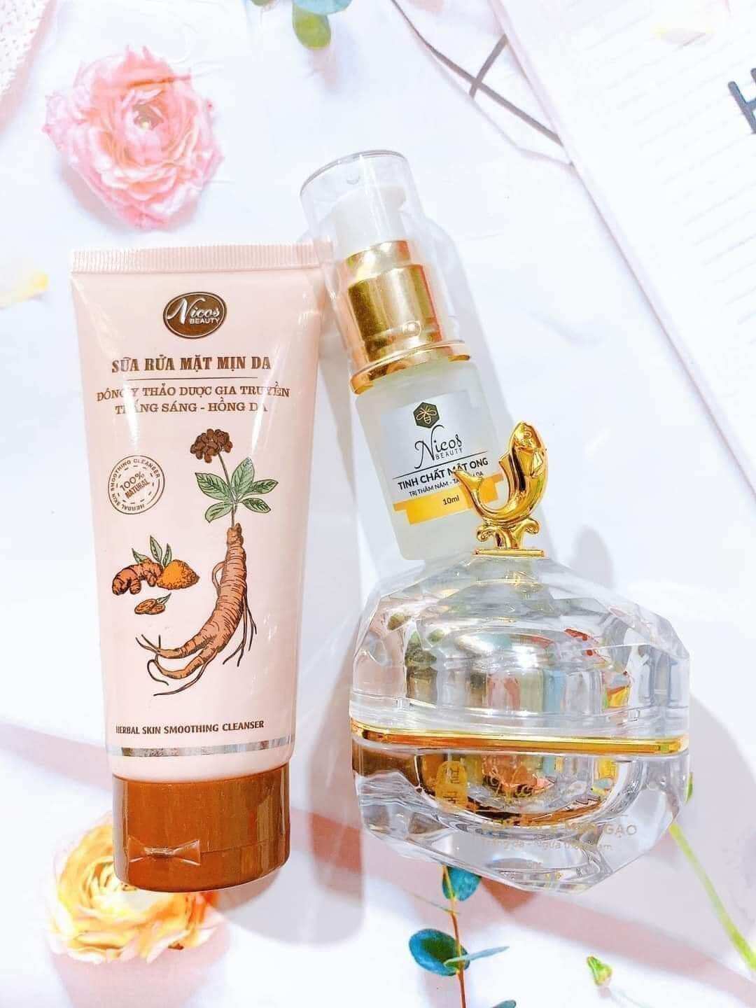Kem Face Men Gạo Nicos hàng chuẩn