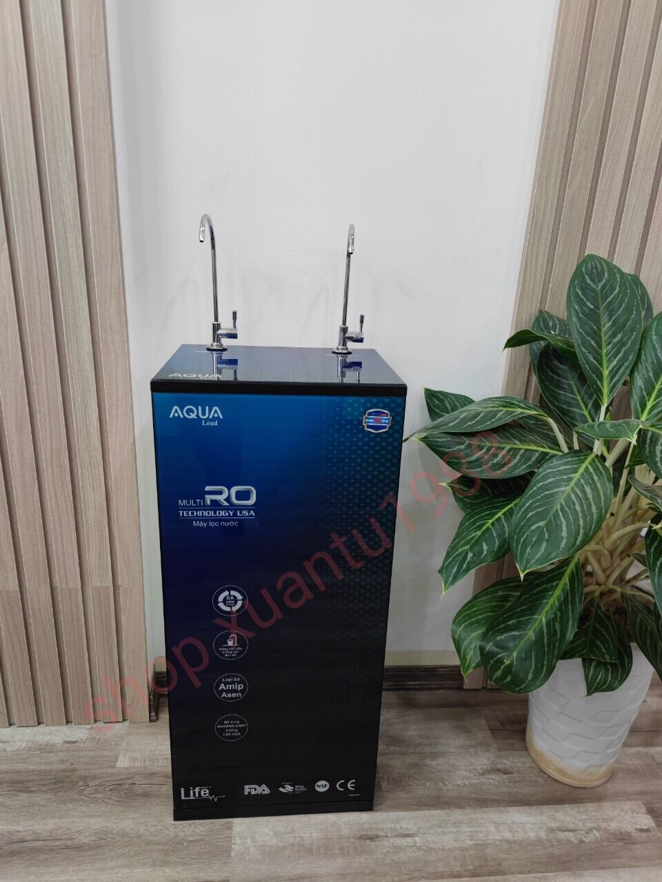 Máy lọc nước ro Aqua lead 11 cấp hai vòi