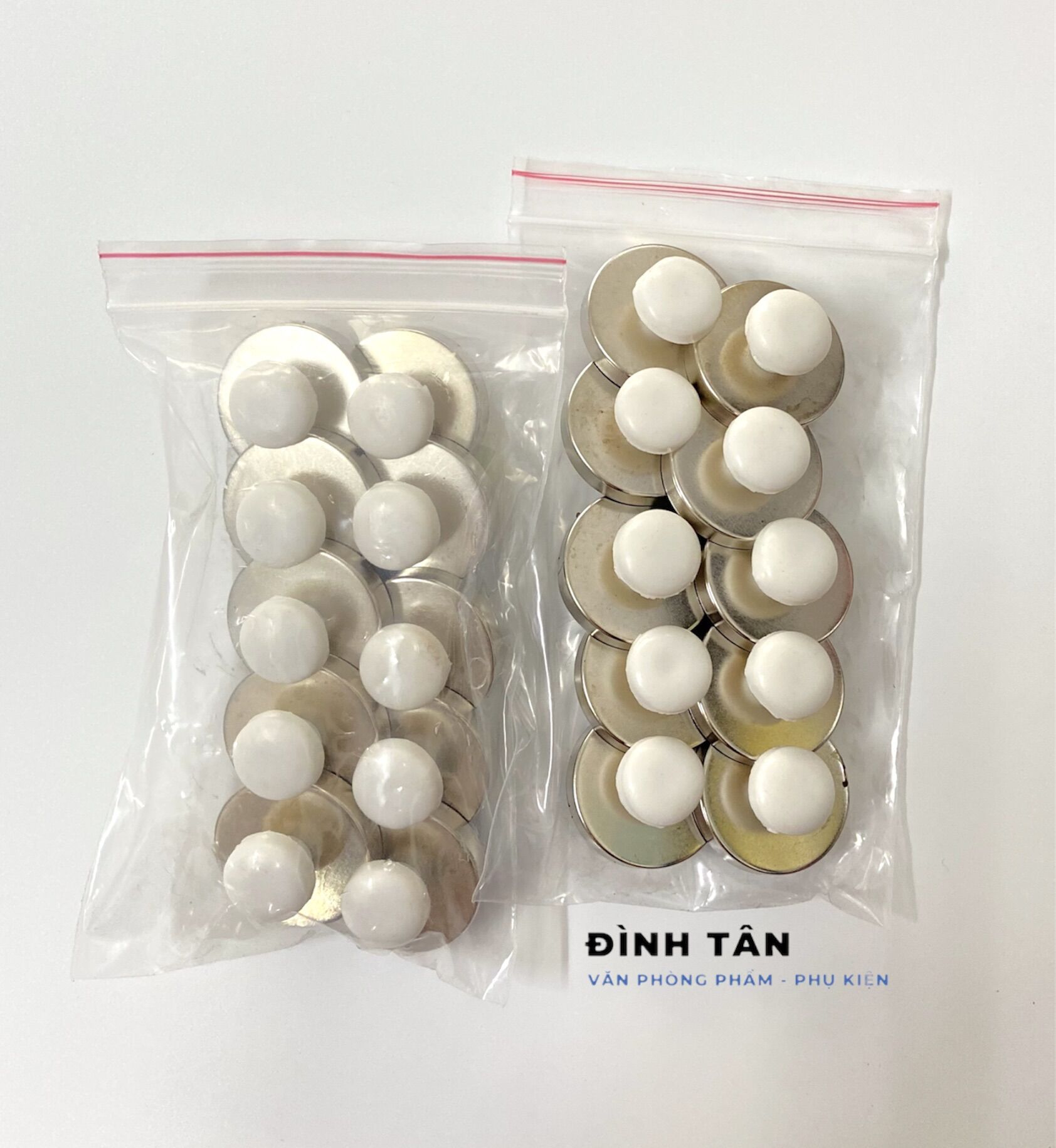 Bộ 10 viên nam châm hít bảng từ có núm cầm - nam châm đính bảng 32mm